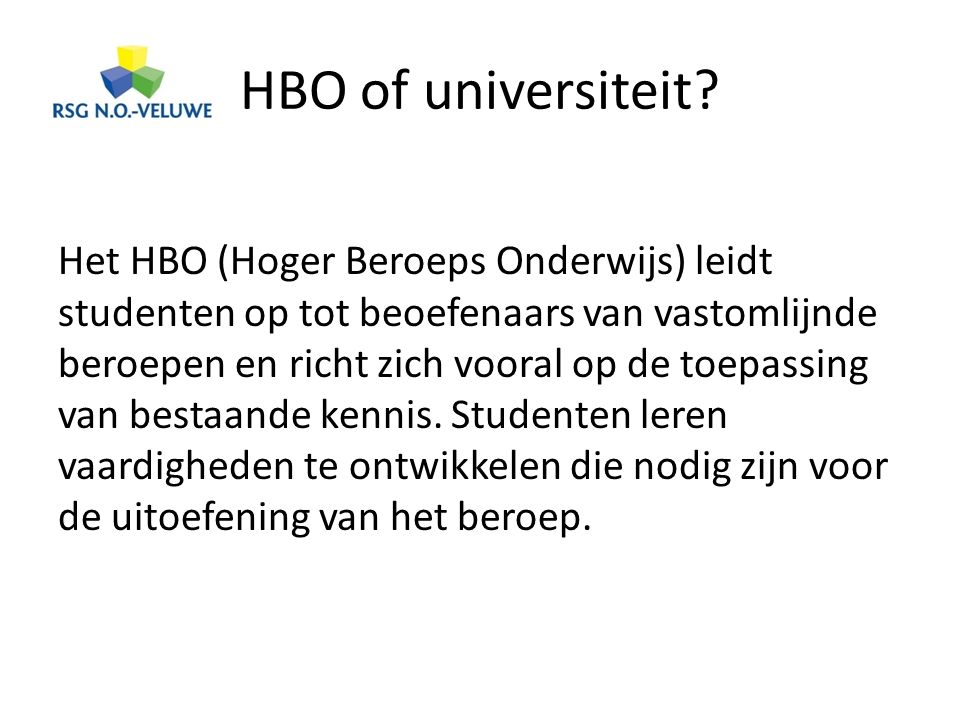 Voorlichting Voor Ouders En Leerlingen Van Derde Klassen Havo En